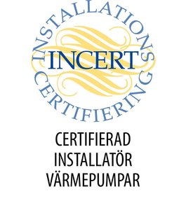 Certifierad installatör värmepumpar – logo